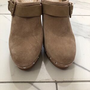 Vince Camuto Tan Mules Comfortable Everyday Shoes